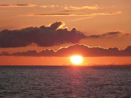 Notre premier couché de soleil