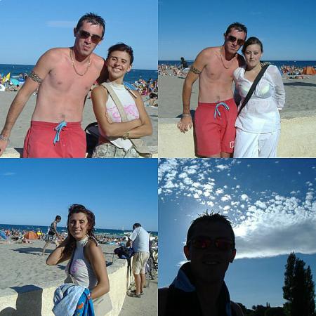 Géraldine, Mickael et moi a la plage au Cap d'Agde!
